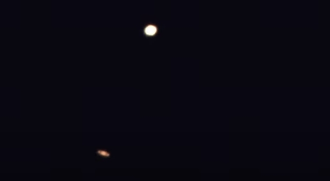 지난 21일 목성과 토성의 모습 (사진=국립과천과학관 유튜브 캡처)