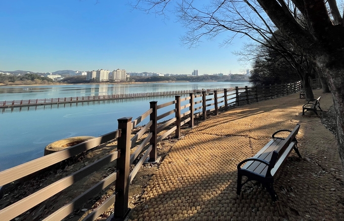 용인시 기흥저수지 순환산책로 쌈지공원 2곳 조성 모습 (사진=용인시 제공)