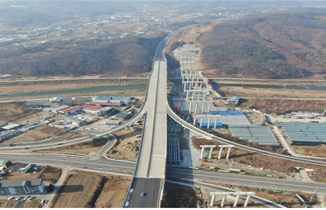 국지도(國支道) 57호선 ‘오포~포곡2 공사구간 전경 (사진= 경기도 제공)