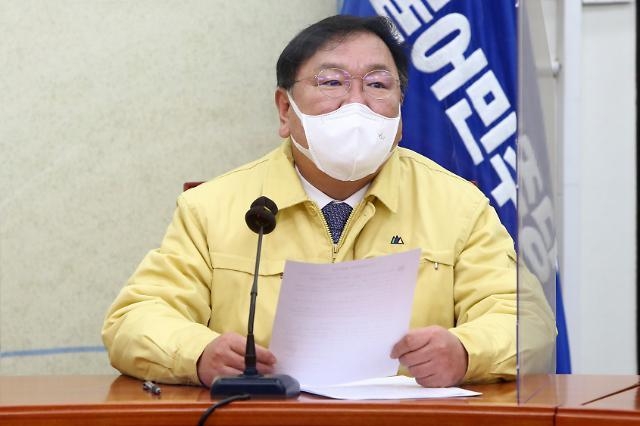 김태년 더불어민주당 원내대표가 4일 국회에서 열린 최고위원회의에서 발언하고 있다. (사진=연합뉴스) 