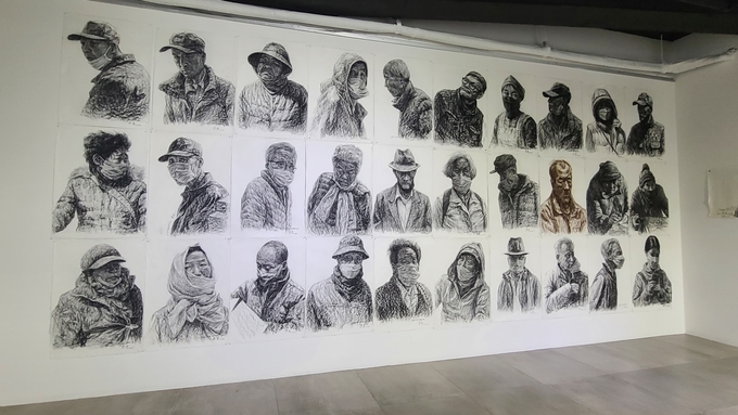 해움미술관에서는 오는 28일까지 ‘이주영 콘테전-지동교, 봄’ 전시를 진행한다. (사진=신연경 기자)