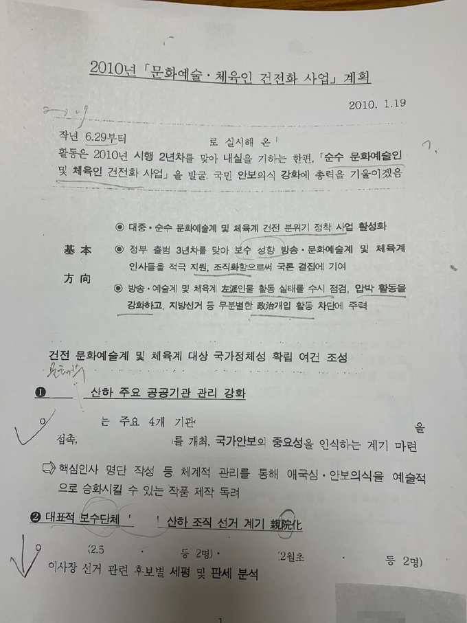 지난 20일 경기신문이 단독 입수한 국정원 사찰 문건. (사진=내놔라 내파일 시민행동 제공)