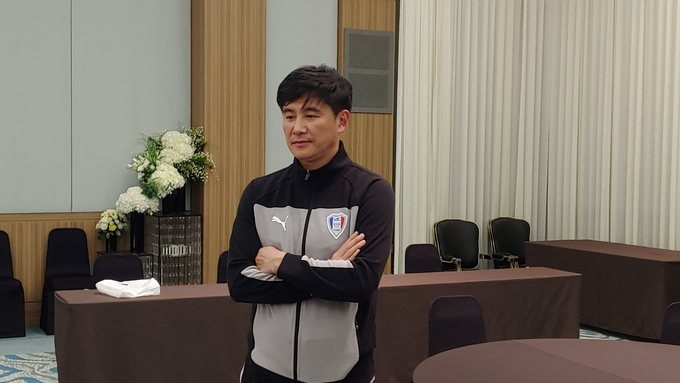 수원삼성블루윙즈 박건하 감독 모습 (사진=김도균 수습기자)