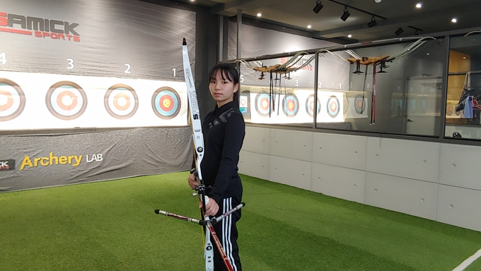 좋은 자세를 바탕으로 영리한 경기 운영이 강점인 함지윤 (사진=김도균 수습기자)