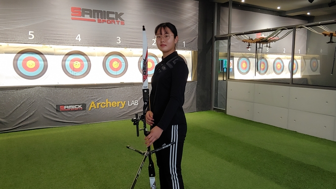 미래 태극마크를 달고 올림픽 메달을 따고 싶다는 박수진 (사진=김도균 수습기자)