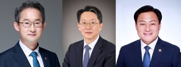 김희겸 행정안전부 차관, 김현준 전 국세청장, 장현국 경기도의회 의장.(왼쪽부터 경기신문 D/B)