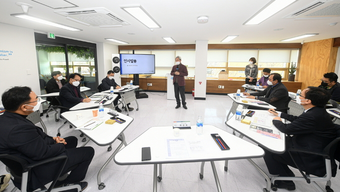 에듀테크 미래학교 간담회(사진=오산시 제공)