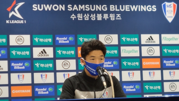 수원삼성 김민우가 앞으로도 모든 경기에서 지고 싶지 않다는 각오를 밝혔다. (사진=신연경 기자)