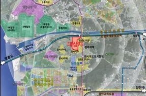 인천 서구 검암역세권 택지개발지구 선정 지역 위치도