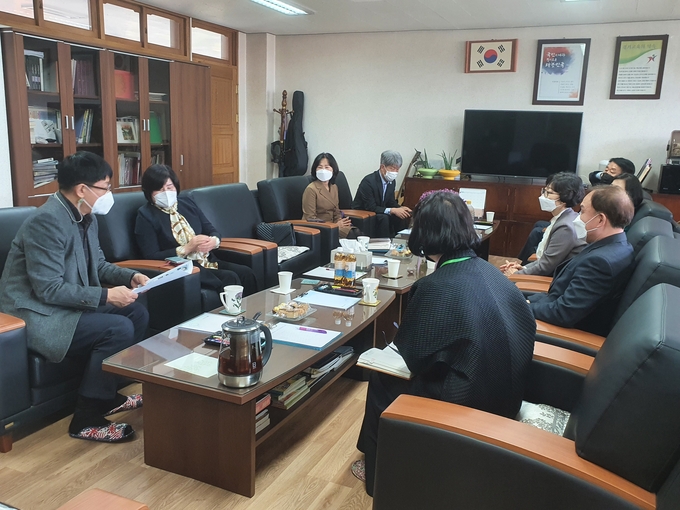 양주 초등학교 학교장 협의회 개최모습 (동두천양주 교육지원청 제공)