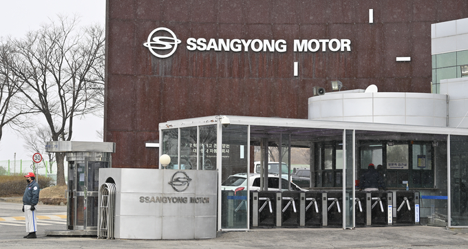 평택시 칠괴동 쌍용자동차 본사 정문 모습. (사진=황준선 기자)