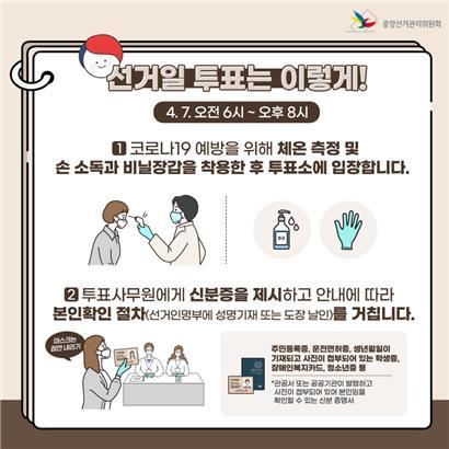 4·7 보권선거 투표 안내문(사진=경기도선거관리위원회 제공)