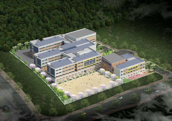 파주시 운정지구 내 신설 초등학교의 조감도. (사진=파주교육지원청 제공)