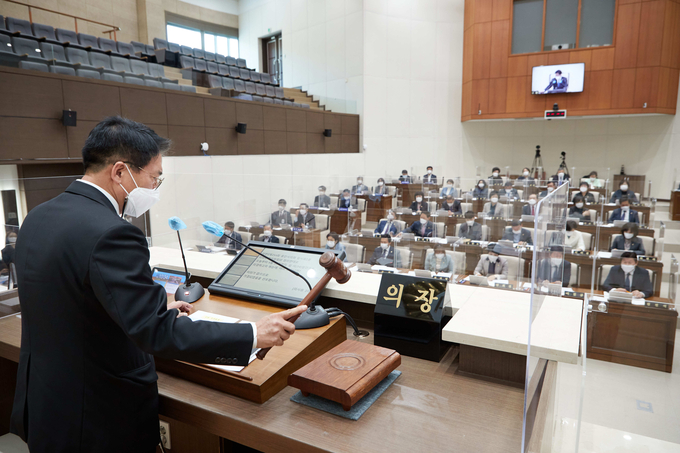 용인시의회 '제254회 임시회' 개회식 모습 (사진=용인시의회 제공)