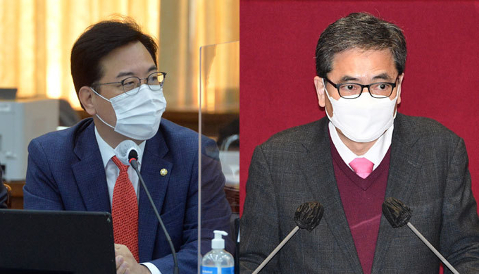 국민의힘 송언석 의원(왼쪽), 곽상도 의원 (사진=연합뉴스 제공/자료사지)