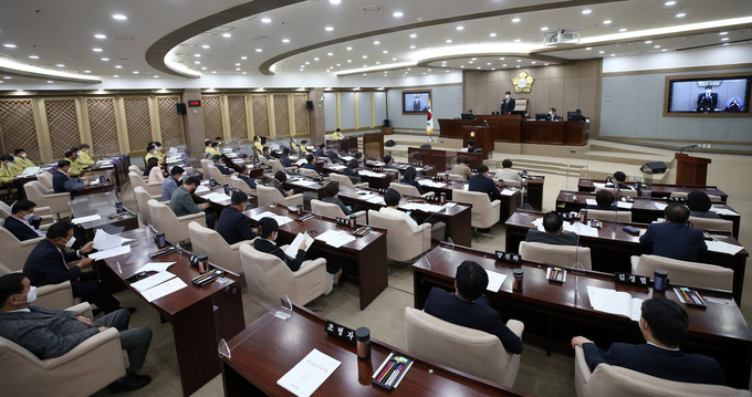 지난 13일 열린 수원시의회 제359회 임시회 모습(사진=수원시의회 제공)