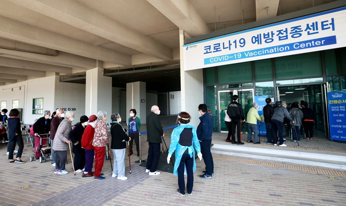 지난 8일 개소한 용인시 처인구보건소의 코로나19 예방접종센터 모습 (사진=용인시 제공)