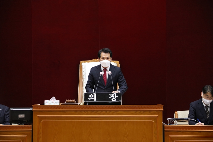 안양시의회가 음경택의원을 임시의장으로 선출하고 새 의장단을 구성한다.(사진=안양시의회 제공)