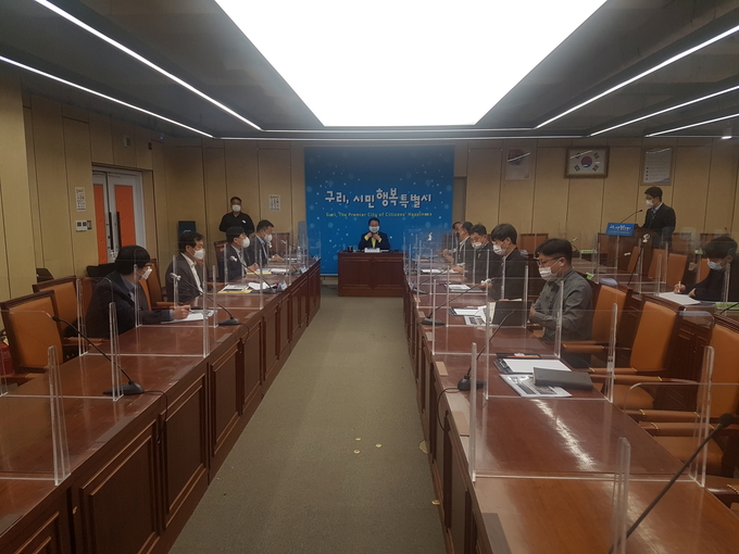구리시가 (가칭)한강변 도시개발사업 출자 타당성 검토용역 착수보고회를 지난 16일 개최했다. (사진=구리시 제공)
