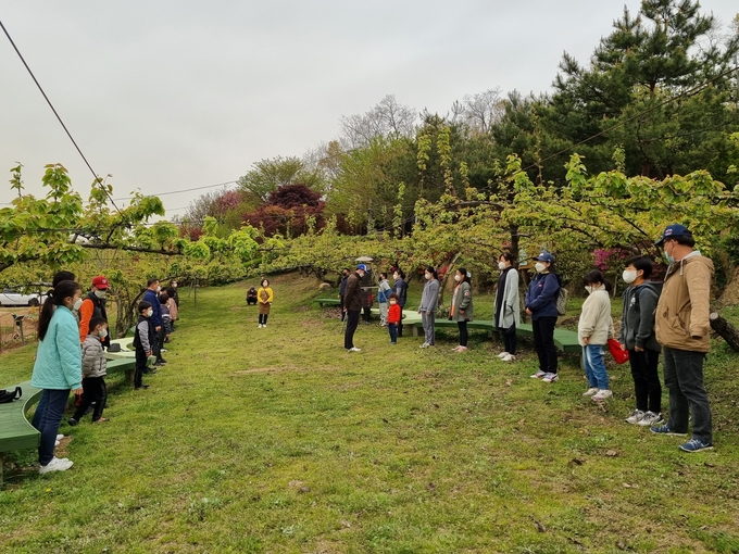 남양주시는 관내 초등·중학교 학생과 그 가족을 대상으로 학생들의 정서적 안정감 증대와 농심 함양을 위한 농장연계 치유 원예활동 프로그램을 지난 17일부터 운영했다.(사진=남양주시 제공)