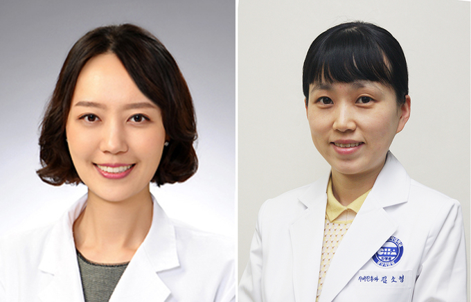소화기내과 김미나 교수(사진 왼쪽), 이비인후과·두경부외과 김소영 교수. 사진=분당 차병원