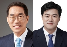 김주영 더불어민주당 의원(김포시갑, 왼쪽)과 박상혁 더불어민주당 의원(김포시을, 오른쪽)의 모습. (사진=국회)