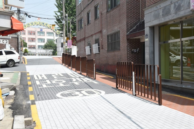 수원시내 어린이보호구역. (사진=수원시 제공)