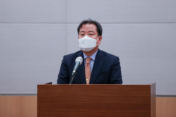 조광한 남양주시장이 인사말을 하고 있다.(사진=남양주시 제공)