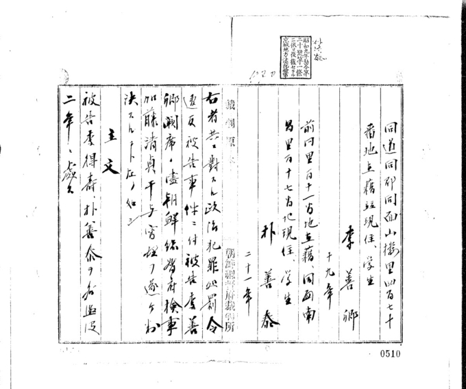 구국민단 판결문. (사진=국가기록원·수원박물관 제공)