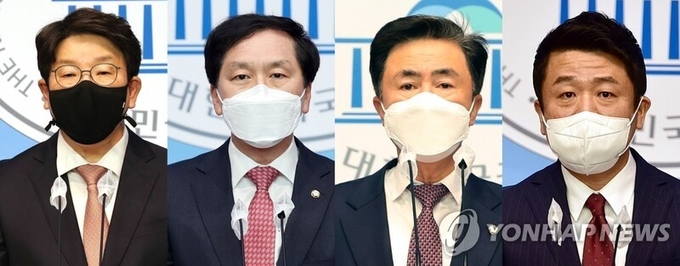(왼쪽부터) 권성동-김기현-김태흠-유의동 (사진=연합뉴스) 