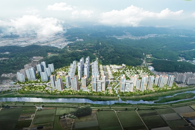 미군공여지인 파주 캠프하우즈 개발 조감도.(사진= 파주시 제공)