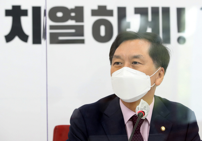 국민의힘 김기현 새 원내대표가 2일 서울 여의도 국회에서 열린 출입기자단 간담회에서 발언하고 있다. (사진= 연합뉴스) 