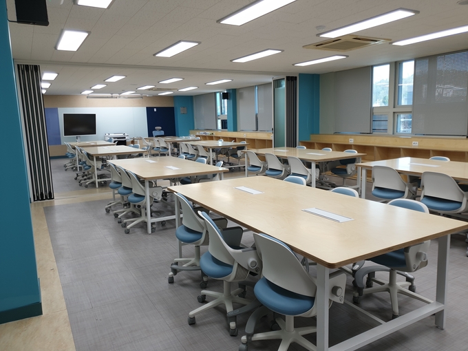 성남 상탑초등학교 3층에 마련된 기술로 미래를 만드는 크리에이트 센터, 배움실. (사진=상탑초등학교 제공)