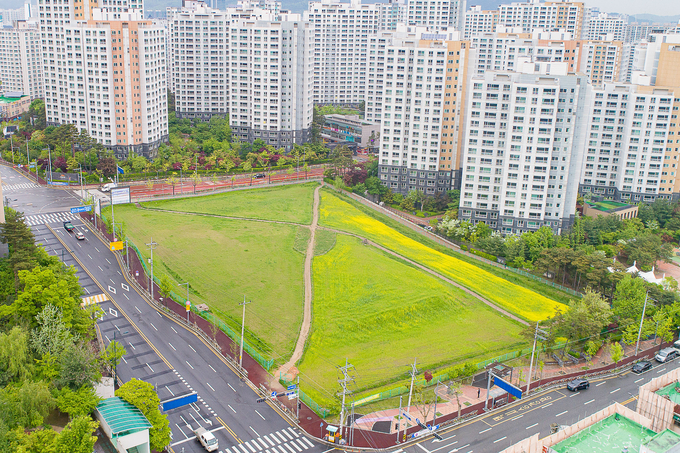  내손동 중·고 통합운영 미래학교 설립 예정부지.(사진= 의왕시 제공)