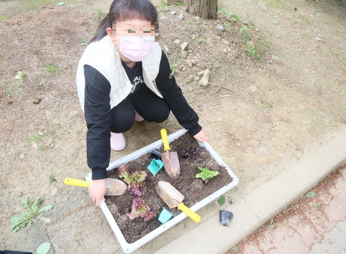 농업기술센터 ECO스쿨팜 은봉초등학교 실시 모습. (사진=은봉초 제공)