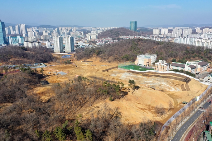개발사업이 추진중인 수원 영흥공원 (사진=수원시 제공)
