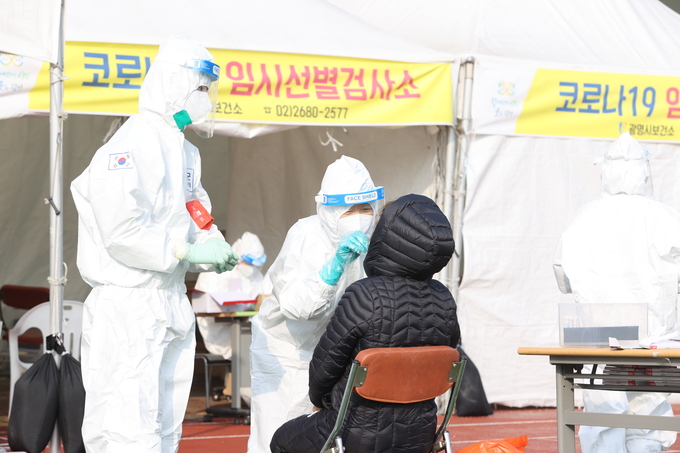 광명시민운동장 임시선별검사소(사진=광명시 제공)