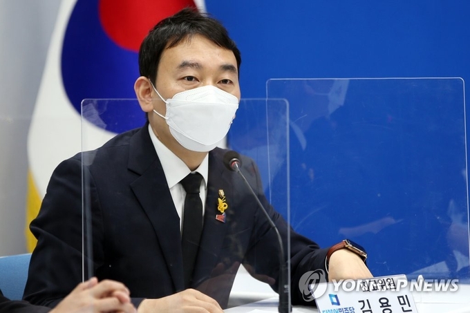 최고위원회의 발언하는 민주당 김용민 최고위원. (사진=연합뉴스 제공)