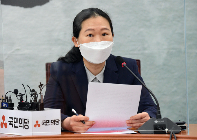 권은희 국민의당 원내대표가 지난 6일 국회에서 열린 최고위원회의에서 발언하고 있다. (사진= 연합뉴스) 