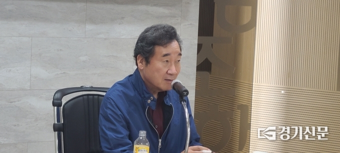 이낙연 전 총리가 당원들의 질문에 대답하고 있다. (사진=문석완 기자)