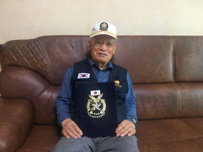 6·.25 전쟁 참전 유공자인 이대희 옹(87)의 모습. (사진=김민기 기자)