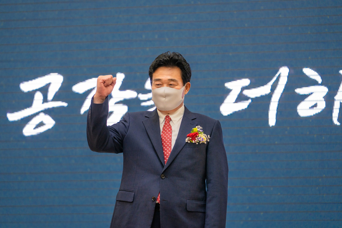 오산 미래공감포럼 김명철 상임대표. (사진=지명신 기자)