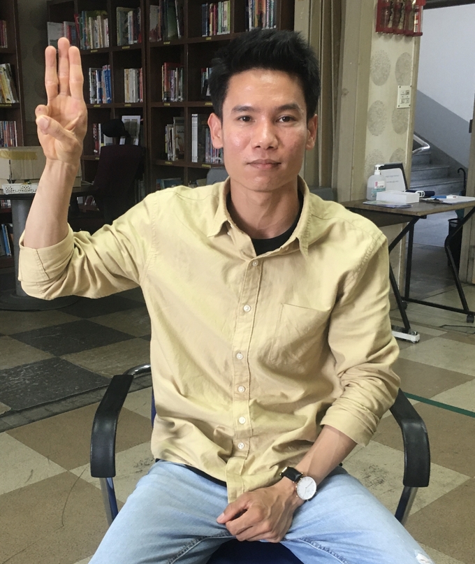 미얀마 국적 이주 노동자인 칫 우멍씨. (사진=김민기 기자)