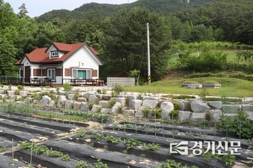 우상호의원이 포천에 땅을 사서 지은 집과 묘지 그리고 농지. (사진=연합뉴스 제공)