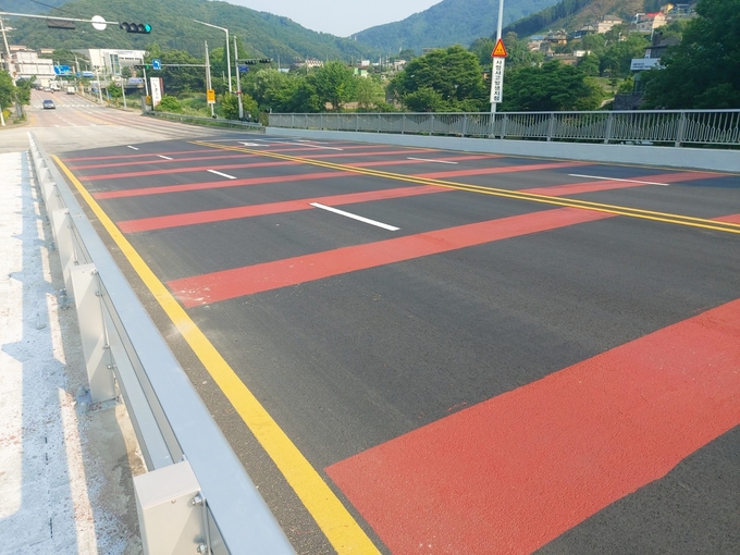 노후교량 시설보수가 완료된 광암교 모습. (사진=동두천시 제공)
