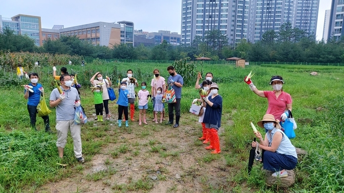 김포 한강지구에 조성돼 있는 '그냥드림텃밭'(사진=경기도 제공)