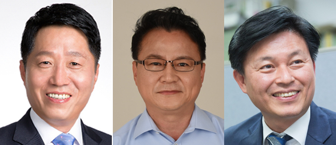 왼쪽부터 장덕천 부천시장, 한병환 전 청와대 선임행정관, 조용익 전 청와대 행정관. (사진=경기신문 DB)