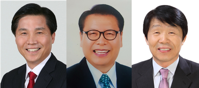 왼쪽부터 서영석 부천을위원장, 최환식 부천병위원장, 서영석 부천정위원장. (사진=경기신문 DB)