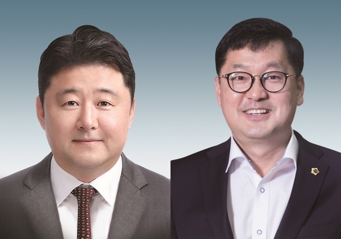경기도의회 김봉균 의원(왼쪽)과 황수영 의원(오른쪽)(사진=경기도의회 제공)