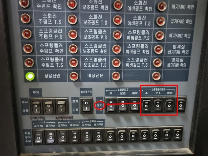 화재 수신기 정지해 적발된 사례 (사진 = 경기도 제공)